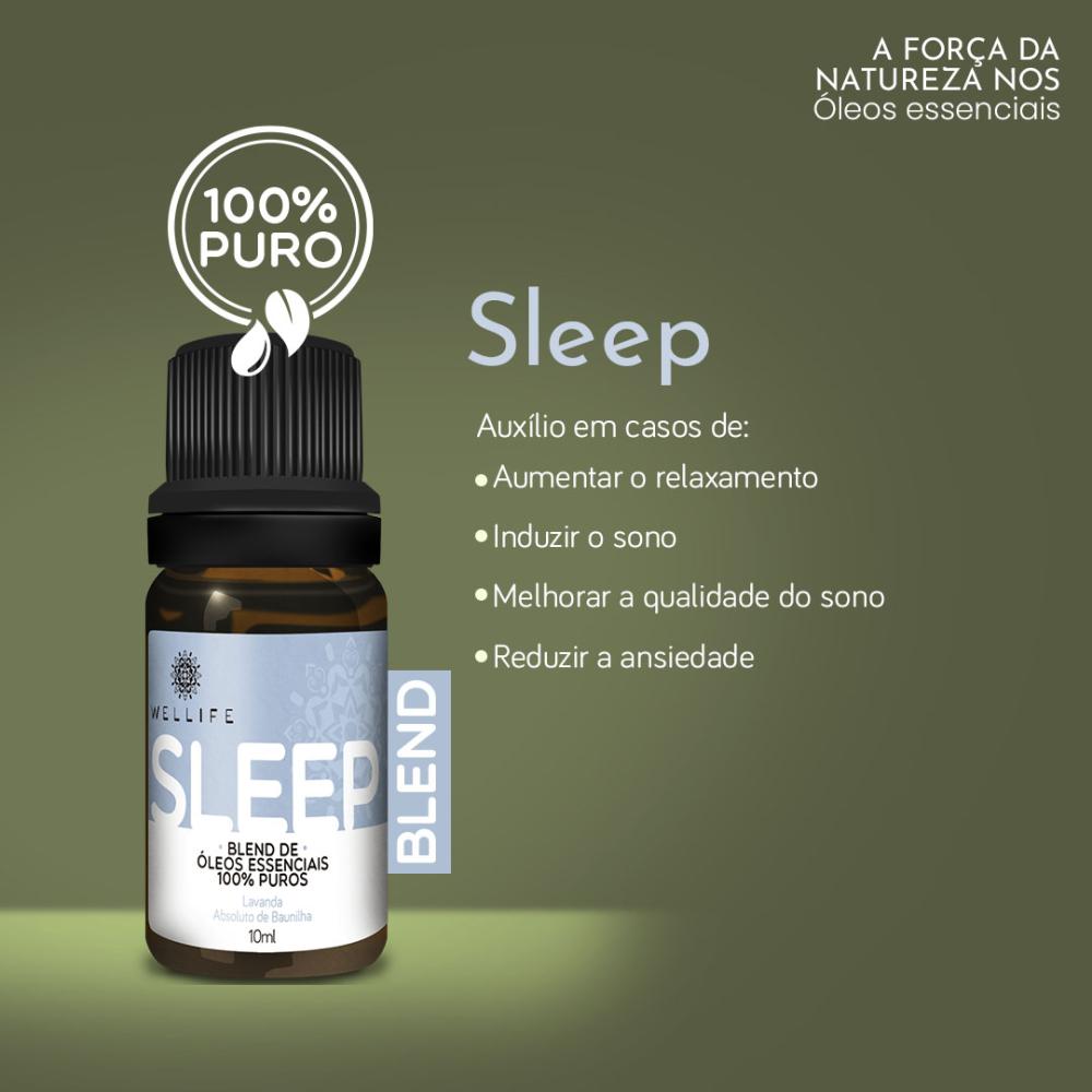 Blend de Óleos Essenciais Puros Sleep