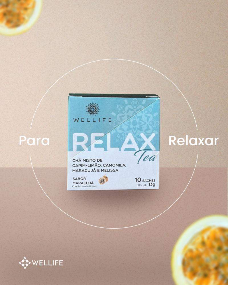 Calmante natural - Chá Relax Wellife para ansiedade