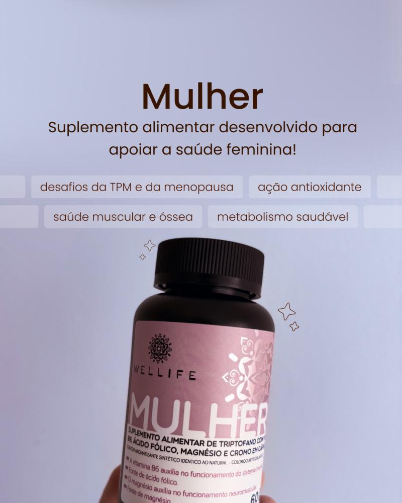 Suplemento Wellife Mulher - TPM e Menopausa