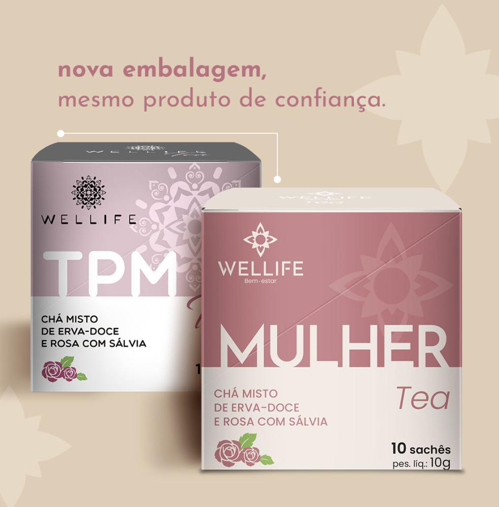 Chá Mulher - para TPM e Menopausa