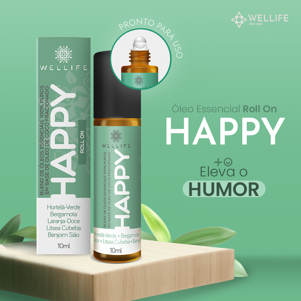 Óleo essencial Blend Happy para o humor