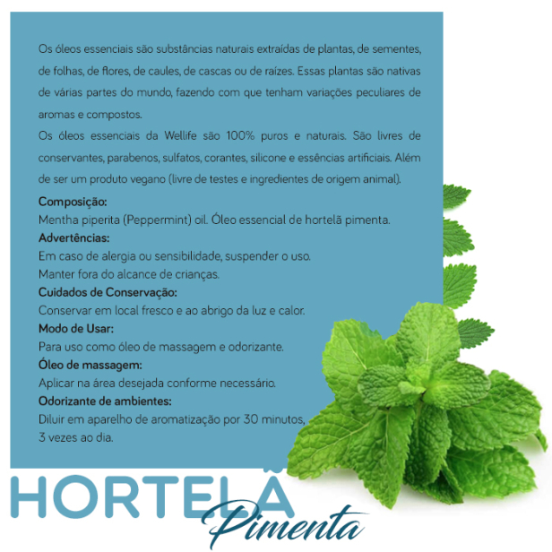 Dor de cabeça e óleo essencial hortelã-pimenta