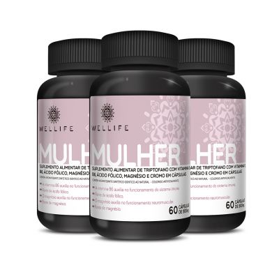 Combo Wellife MULHER TPM - 3 unidades suplemento