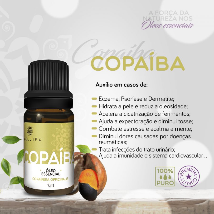 Óleo Essencial Copaíba 10ml | Wellife