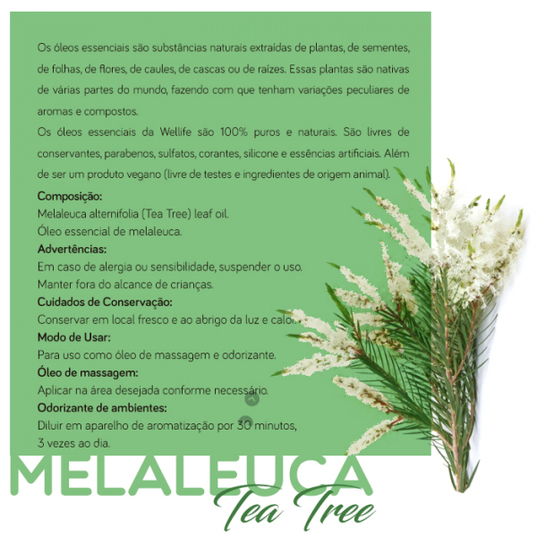 Wellife Oleo Essencial Melaleuca