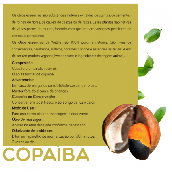 Wellife Oleo Essencial Copaiba