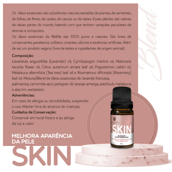 Wellife Oleo Essencial Blend Skin - Validade 09/24