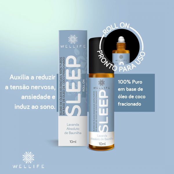 Wellife Óleo Essencial Blend Roll on Sleep 10 ml