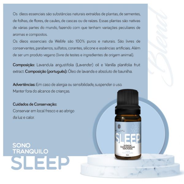 Wellife Oleo Essencial Blend Sleep 10ml