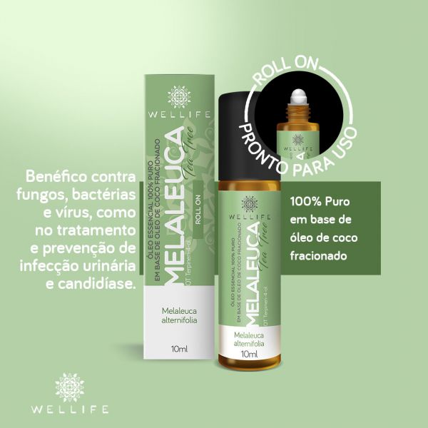 Wellife Óleo Essencial Roll on Melaleuca 10 ml