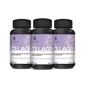 Combo Wellife Collagen 3 Unidades
Suplemento Alimentar em Cápsulas de Colágeno com Vitaminas e Minerais em Cápsulas
- Melhora Aspecto da Pele e Linhas de Expressão
60 cápsulas