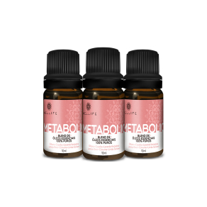 Combo 3 Óleos Essenciais Blend Metabolic 10ml