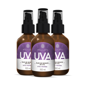 Combo Wellife 3  Óleos de Semente de Uva 100 ml