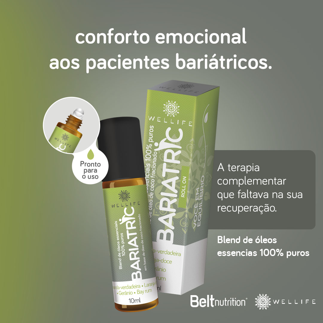 Óleo Essencial Roll-on Bariatric para Ansiedade Pós-Cirurgia Bariátrica