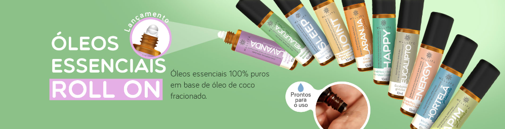 Óleo Essencial Roll-on Pronto para Uso