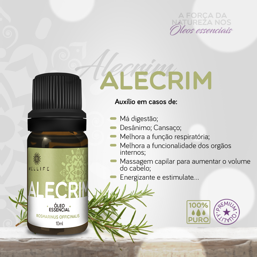 Óleo Essencial Alecrim