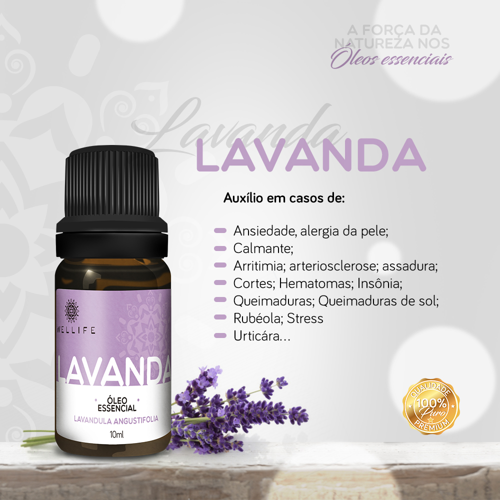 Benefícios do Óleo Essencial de Lavanda da Wellife